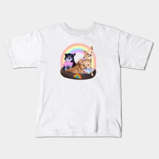 Reyes Bratpack Rainbow Basket Kids T-Shirt